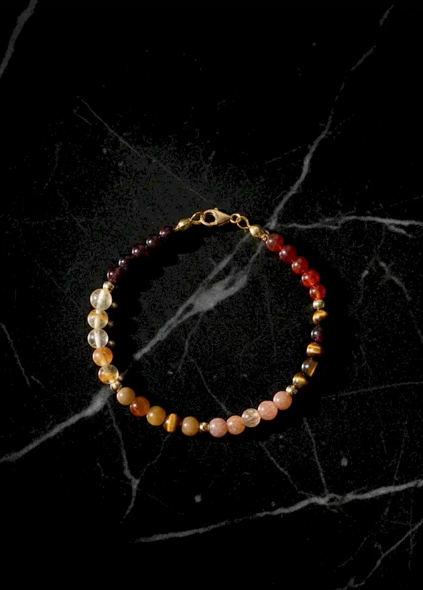 Sertifikalı Sakral Çakra Doğal Taş Bileklik