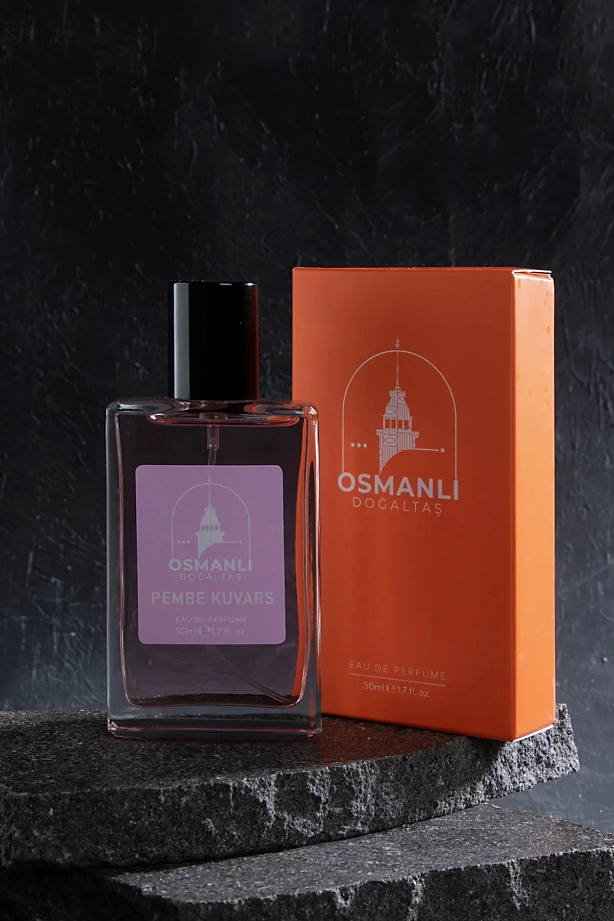 Osmanlı Doğal Taş Pembe Kuvars Parfüm 50 ml