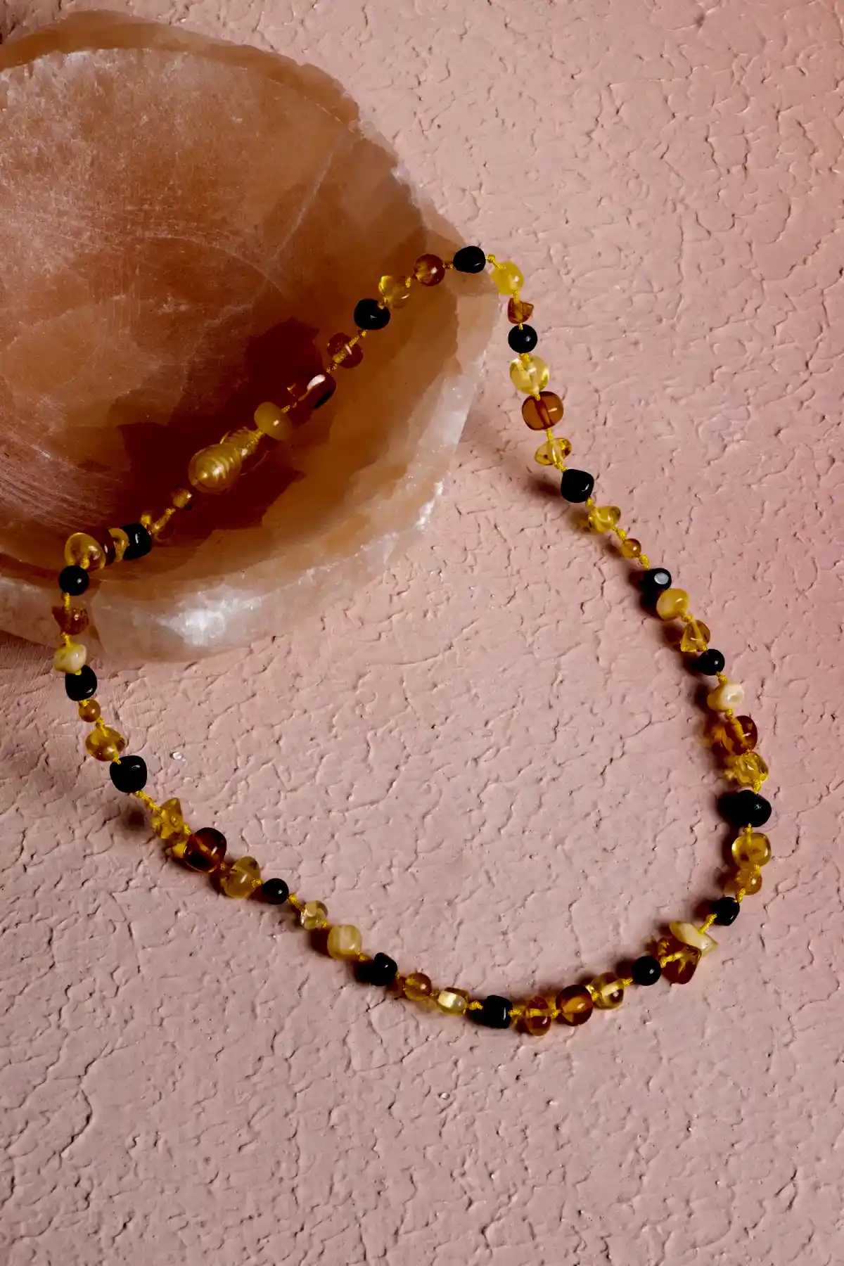 Sertifikalı Bebek Kehribar Doğal Taş Kolye