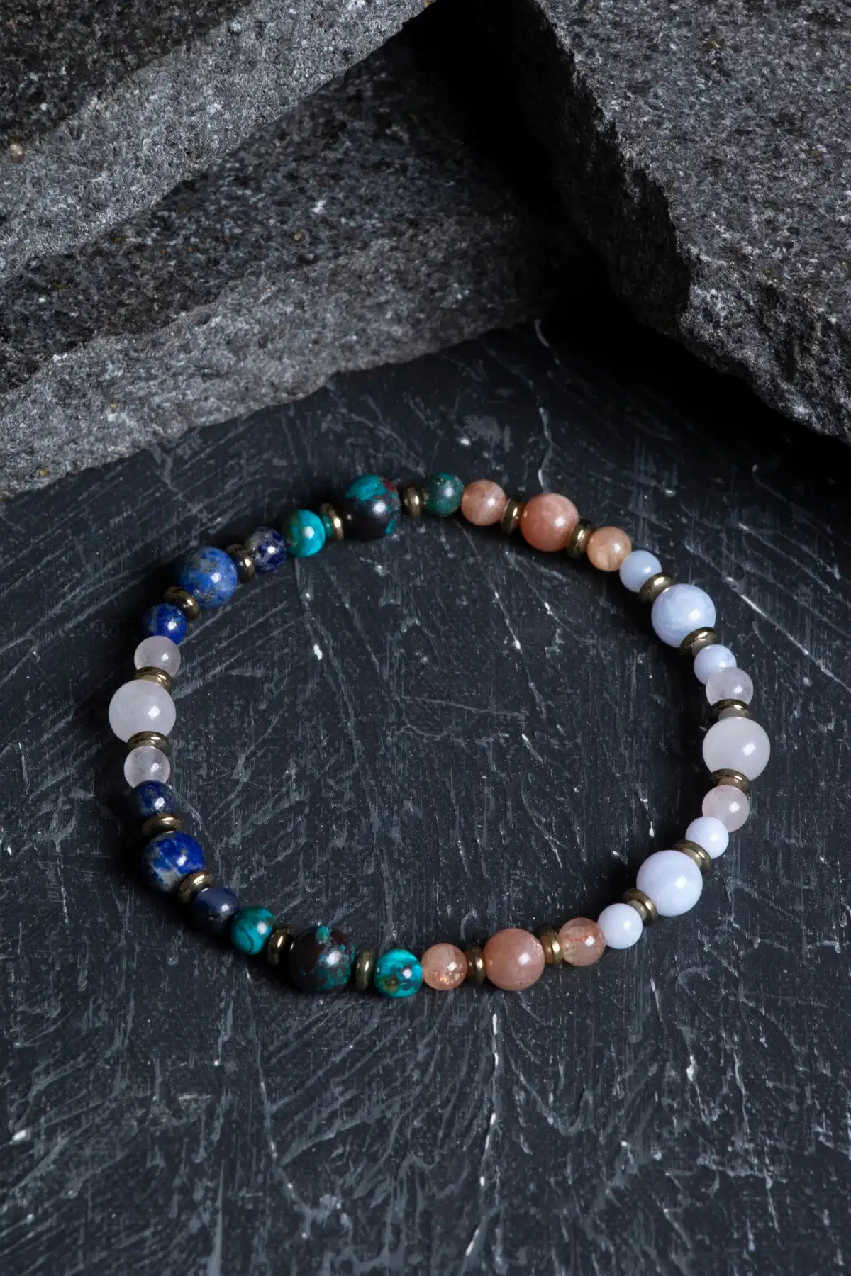 Sertifikalı Terazi Burcu Doğal Taş Bileklik (SK:257)