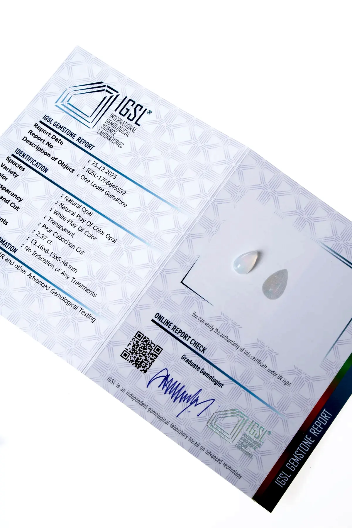 Damla Kesim Opal Kabaşon (S.K. 533)